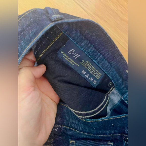 Citizens Of Humanity LA ‘Ava’ Low Rise Straight‎ Leg Sz 32 Dark Wash - Picture 5 of 15